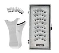 Magnetic False Eyelashes - 8pcs Magnetic Eyelashes Kit | No Glue Manga Natural Lashes | Magnet Eye Lashes | False Eyelash Easy to Wear for Bigger and Brighter Eyes Stunning Look