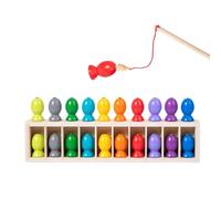 Magnetic Fishing Game - Color Matching Bottle Game | Kids Fishing Games | Educational Wooden Interactive Activity for Travel Indoor Classroom Beach Party Birthday Christmas Easter Creativity And Fun