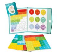 Magnetic Fraction Demonstration Book, Magnetic Math Master Set, Fraction Educational Puzzle, Demonstration Book Toys for Kids Adding, Subtracting