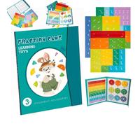 Magnetic Fraction Educational Puzzle, 102 Pcs Magnetic Fraction Puzzle for Elementary School, Fraction Circles Set, Fractions Manipulatives Learning Games (B)