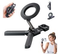 Magnetic Golf Cart Phone Holder,360° Rotatable Dual Magnet Gym Phone Stand