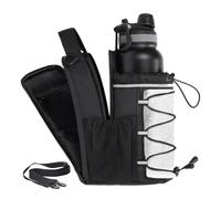 Magnetic Gym Bag, Gym Pouch for Keys and Phone, Portable Adjustable-Strap Leak-Proof Storage Wallet for Outdoor, Fitness, Secure Essentials Holder 4.33x 6.30x10.24 Inches