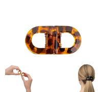 Magnetic Hair Clips, Strong Hold Magnetic Styling Clips, No-Crease Sectioning Clips for Salon, Home & Everyday Hairstyling (Amber)