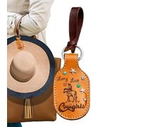Magnetic Hat Clip - Travel Cap Holder for Bag Attachment | Leather Strap with Strong Magnet Closure, Hands Free Hat Carry Accessory, Outdoor Organizer for Backpack and Tote Use
