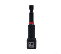 Magnetic Hex Nut Driver 65mm Chrome Vanadium Steel(10mm) | Strong magnetic hold, chrome vanadium steel, 65mm length, fits electric drills, prevents slipping