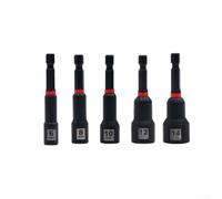 Magnetic Hex Nut Driver 65mm Chrome Vanadium Steel(6+8+10+12+14mm) | Strong magnetic hold, chrome vanadium steel, 65mm length, fits electric drills, prevents slipping