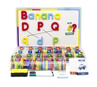 Magnetic Letters and Numbers Colorful Alphabet Learning Set Fridge Magnets - Educational Toy | Durable Safe Magnetic Design System, Bright Color Coding Structure Feature, Early Learning