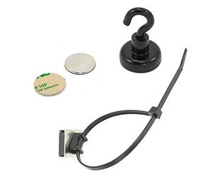 Magnetic Life Hack Pack Per Casa, Ufficio, Cucina, Aula, Officina, Garage E Capannone - Include Cravatta A Cavo Magnetico, Magnete Gancio Neodimio E Dischi Adesivi