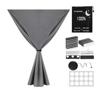 Magnetic Light Blocking Blinds - Cotton Blinds Window Cover For Media Room