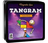 Cranio Creations - Magnetic Line, Tangram - Un Grande Classico In Versione Tascabile E Magnetica - 1+ Giocatori - 5 Minuti - Gioco per Famiglie e Amici - Età 4+ - Edizione in Lingua Italiana