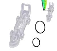 Magnetic Lure Holder, Fishing Rod Hook Keeper, Tackle Magnet Clip, Strong Abs Build with 2 Fixing Rings, Ideal for Fly Fishing Gear Storage, 1.5x0.51 Inches Black 1pc