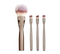 Magnetic Makeup Brush - Travel Makeup Brushes for Blending with Magnetic Grip | Synthetic Fibers with Soft Bristles, Ergonomic Handle for Eyeshadow Powder Blush 4pcs 65g