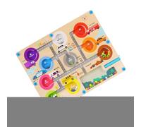 Magnetic Maze Board, Puzzle Learning Game, Engaging STEM Puzzle Play, Safe Enclosed Bead Design, Educational Toy for Preschool Use, Kids, School, Home, 11.81x8.86x0.71 Inches