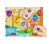 Magnetic Maze Board, Stem Matching Puzzle Game, Montessoris Educational Toy, Fine Motor Skills Activity Board for Toddler, Preschool Learning, Boys, Girls Ages 3+, 11.81x8.86x0.71 inches