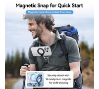 Magnetic Mobile Phone Neck Halter Max POV Angle Lazy Holder Live Mobile Phone` #