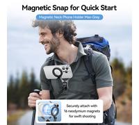 Magnetic Mobile Phone Neck Halter Max POV Angle Lazy Holder Live Mobile Phone`