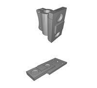 Magnetic Mount Bracket for 9mm Pen and 2.5W Laser - Quick-Change System