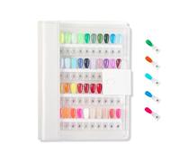 Magnetic Nail Book, 120 Nail Color Display Book Organizer with 120 Magnetic Tips, Nails Books, Professional Salon Nails Art Colors Charts, for Manicurists (120 Colors)