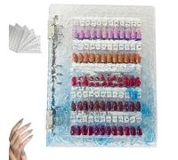Magnetic Nail Swatches Book, 2025 New Nails Color Display Book, 120/180/240 Magnetic Nail Polish, Magnet Blank Nails Organizer Storage, Art Salon Design Booklet for Manicurist (Blue,240Pcs)