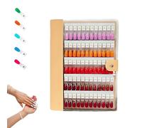 Magnetic Nail Swatches Book,2026 New Upgrade 120/180/240 Nail Color Display Book, Magnet Blank Nail Organizer Storage, with Transparent Nails and Digital tags(Beige,240pcs)