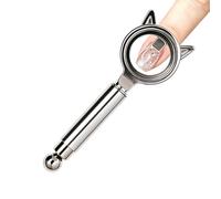 Magnetic Nail Tool - Iron, Hollow Circular Handle Gel Magnet Precise Round Bead Design | Portable Versatile Accessory, Salon Grade Magnet Wand For Home, Travel