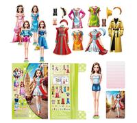 Magnetic Paper Dolls - Compact Size, Magnetic Princess Dress Up Game