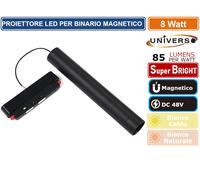 MAGNETIC PENDANT LIGHT LAMPADA LED A SOSPENSIONE MAGNETICA 8W NERO CRI≥90