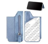 Magnetic Phone Card Holder - 4.9 Inch Pu Leather Wallet | Phone Card Holder Wallet | Slim Unisex Back Case - Stick on Credit Cards Pocket with Secure Magnetic Closure for All Mobile Phones Daily Use.