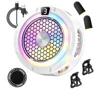 Magnetic Phone Cooler - Cooling Device LED Lights, Low Noise Fan, Back Clip