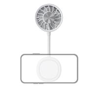 Magnetic Phone Fan - ABS 7W 360° Adjustable Portable Handheld Cooling Device, Rechargeable Mini Fan | Personal Air Cooler for Home Office Travel Picnic Beach Camping School Commuting Use