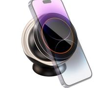 Magnetic Phone Holder, 360 Degree Rotatable Bracket, Adjustable Mount with Strong Magnet and Secure Grip for Dashboard, Windshield, Mirror, Vehicle, Truck, Interior, Driving, Navigation Use