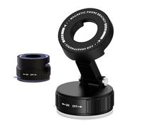 Magnetic Phone Holder, Auto Mount Bracket, 2.4x1.61in Folding Smartphone Stand, Adjustable Grip Mechanism, Dashboard Clip Base for Truck, Rv, Vehicle Interior, Long Drive, Travel