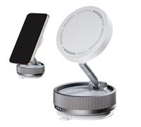 Magnetic Phone Holder - Car Suction Mount, Smartphone Accessory with Securing Device, Dashboard Stand, Strong Magnet, Durable Material for Keeping Phone Stable While Traveling Working or Exercising