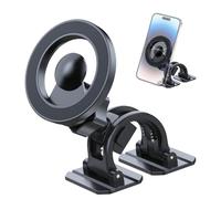 Magnetic Phone Holder - Foldable 360 Degree Stand, Phone Mount For Car Magnetic | 11,5 x 7,8 x 9,8 cm Phones Stand For Compatible Most Smartphones Dashboard, Windshield, Truck, Gym, Mirror
