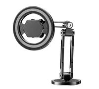 Magnetic Phone Holder for Car - Rotante pieghevole compatto e potente, supporto magnetico, accessorio auto | Installazione per cruscotto, parabrezza, camion, SUV, sedan, camper, viaggi, Gy