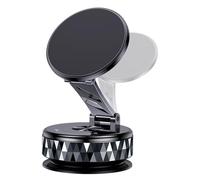 Magnetic Phone Mount, Car Dashboard Holder, 3.39 inches, 360-Degree Rotating Suction Cup Design, Strong Grip with Fit, for Automotive Interiors, Gym Desktops, Use