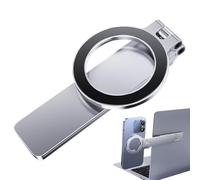 Magnetic Phone Mount for Laptop - Metal Slim Holder, Side Clip Tool | Design ultra pieghevole con funzione magnetica Secure Magnet, Monitor Attachment Smartphone Viewing, Workstation Use, Daily Screen