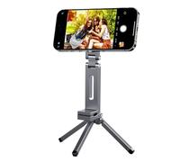 Magnetic Phone Tripod, Pocket Folding Stand, Smartphone Rotating Clip Holder, Compact Mount Accessory for Gym, Travel, Home, Filming, Vlogging, Photography, Recording Setup