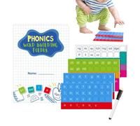 Magnetic Phonics Flashcard Set - Paper EVA, 10.2 Inch Reading Game