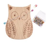 Magnetic Pin Cushion - Wooden Animal Shape Needle Minder, Sewing Pin Storage Organizer, Embroidery Quilting Dressmaking Craft Accessory Holder, Paper Clip Storage Box | For Quilting Dressmaking