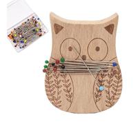 Magnetic Pin Holder for Sewing, Animal Shaped Sewing Needle Cushion, Pincushion with 100 Pins, Multi-Purpose Hair Clip Storage, Paper Clip Organizer for Quilting, Dressmaking, Tailoring, Embroidery