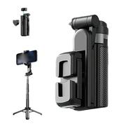 Magnetic Pocket Selfie Stick, 4 In 1 Magnetic Selfie Stick, Phone Tripod for Home Travel Vlogging Video Recording (Clip-on style)