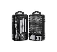 Magnetic precision screwdriver set, precision repair tool set for iphones, switch, ps4, ps5, xbox, pc, mac, laptop, glasses, watches, camera, mobile phone, 120 in 1 black