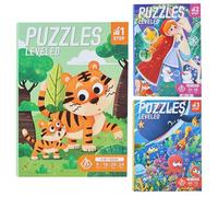 Magnetic Puzzle Book, Educational Travel Game, Interactive Activity Set with Learning Challenges, Ideal for Kids Boys Girls Road Trips Car Rides Birthday and Quiet Play