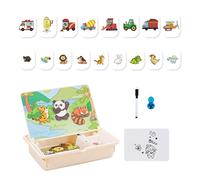 Magnetic Puzzle Box Toy - Learning Matching Game | Creative Travel Game with Carrying Case | Educational Toy | Adatto per bambini età 3 and Up, Boys and Girls, Home Kindergarten