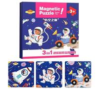 Magnetic Puzzle, Educational Fun Toys for Kids, Portable Learning Tool with Entertainment Function, Travel Toy for, Car, Airplane, Road Trip, Birthday and Playtime Use, 7.09x7.09x0.59 Inches