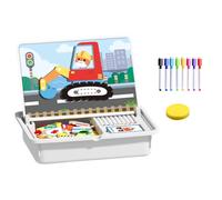 Magnetic Puzzle Game - Face Matching Toy for Toddler Learning, Preschool Boys Girls Development with Educational Function, Dress Up Puzzle for Kindergarten, 12.61x9.85x3.15 in