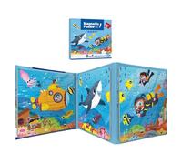 Magnetic Puzzle, Toddler Magnet Jigsaw Puzzles for Ages 2 and 6, Portable Travel Toy Parent Child Interaction with Educational Road Trip Activity for Boys & Girls, Easy Carry