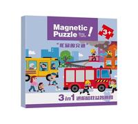 Magnetic Puzzle, Toddler Magnet Jigsaw Puzzles for Ages 2 and 6, Portable Travel Toy Parent Child Interaction with Educational Road Trip Activity for Boys & Girls, Easy Carry