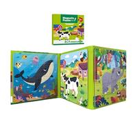 Magnetic Puzzle, Toddler Magnet Jigsaw Puzzles for Ages 2 and 6, Portable Travel Toy Parent Child Interaction with Educational Road Trip Activity for Boys & Girls, Easy Carry